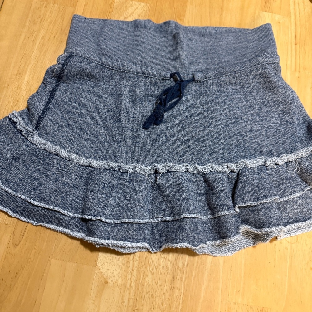 American Eagle Outfitters Blue Ruffle Mini Skirt